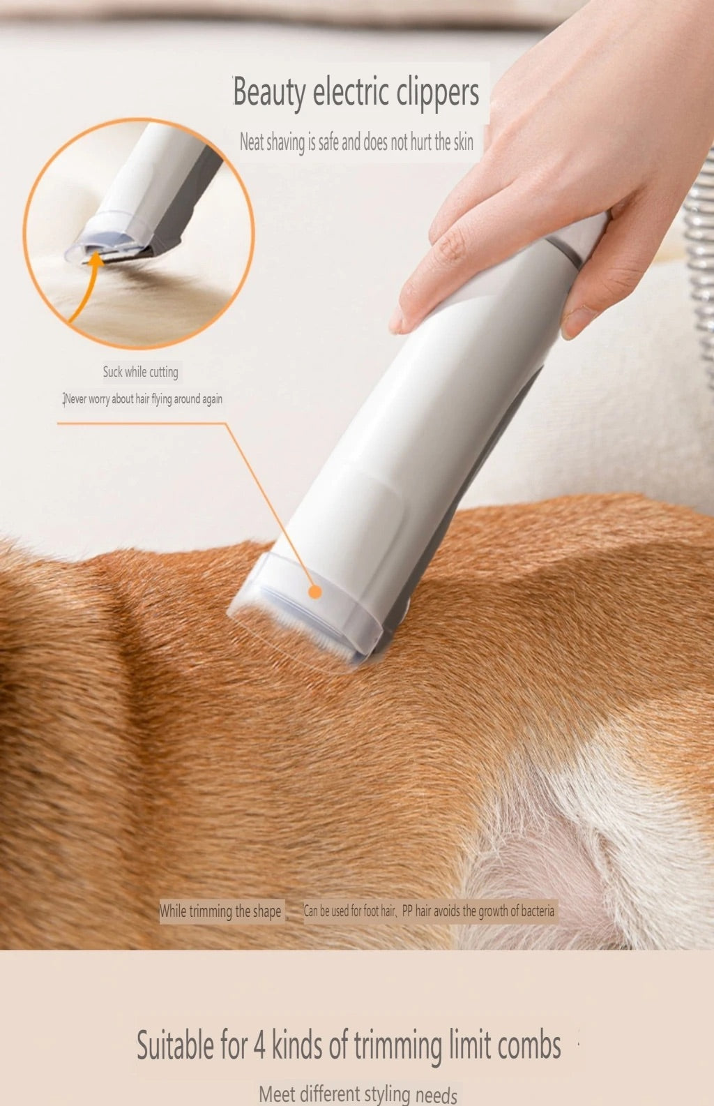 Pet Grooming Vacuum & Dog Grooming Kit