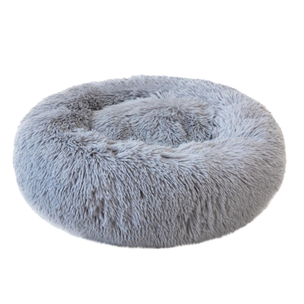 Pet Dog Cat Bed Donut Cuddler Round Kennel