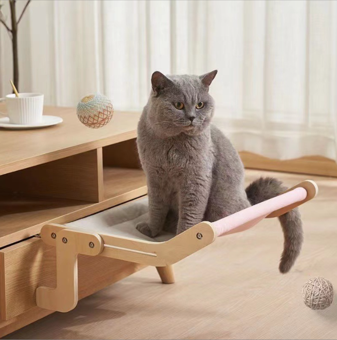 cat hammock balcony hanging