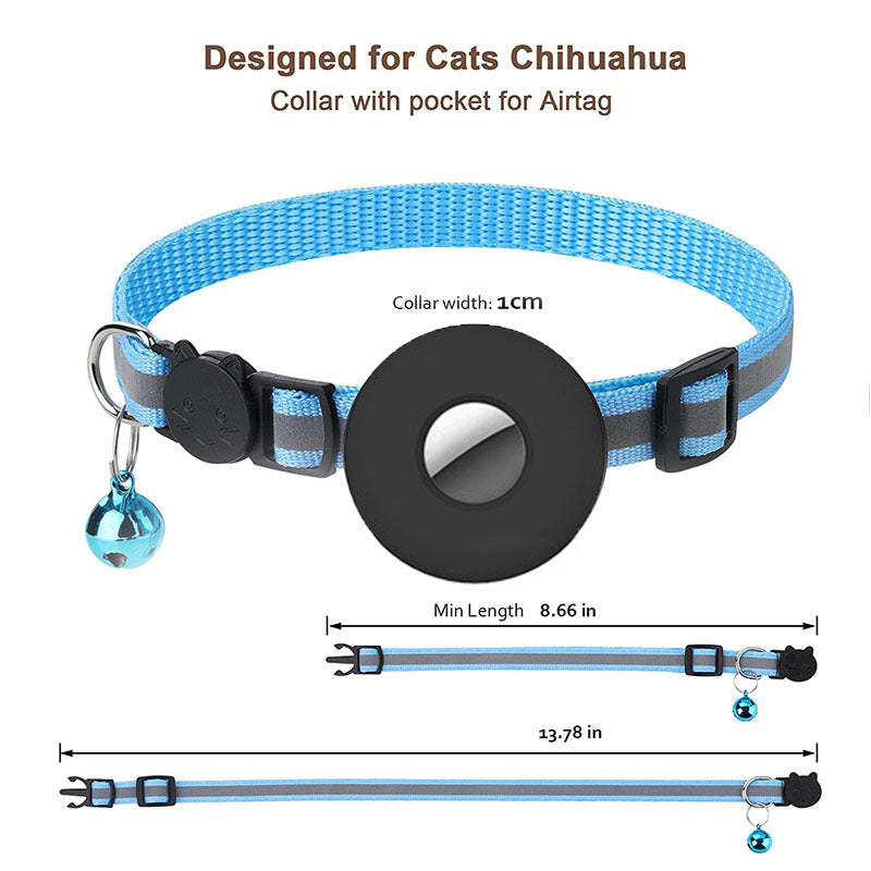 Airtag Pat Dog Cat Collar Airtag Reflective