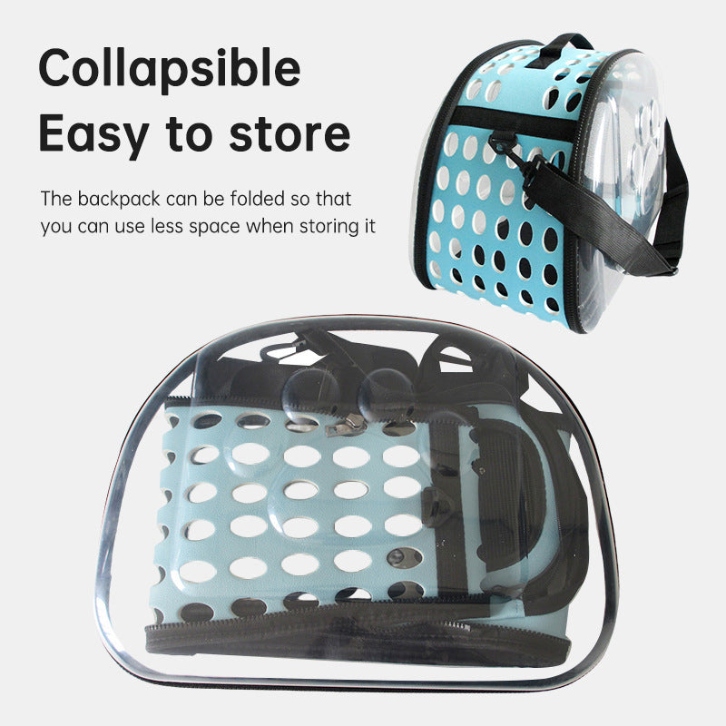 Portable Transparent Pet Travel Bag