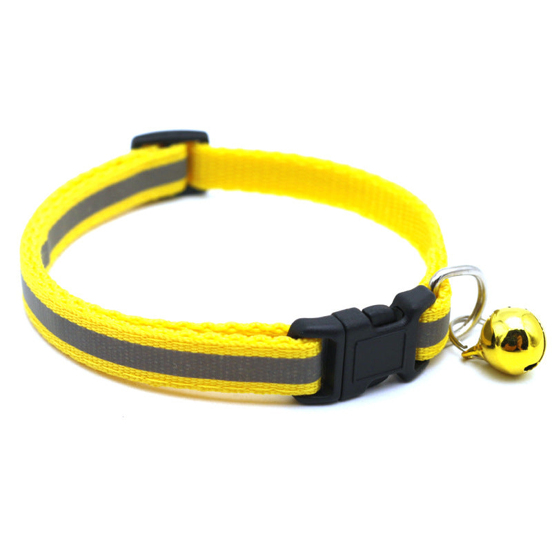 Reflective Patch Cat Dog Collar Bell