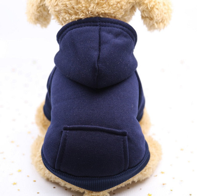 Dogs Hooded Sweater Coat