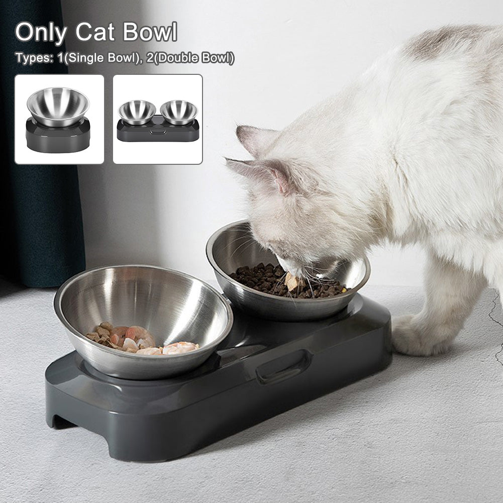 Pet Dog Cat Stainless Steel Bowl Feeder