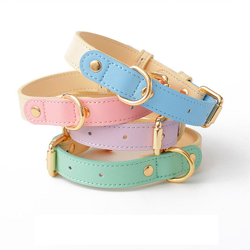 Leather Pet Dog Cat Collar