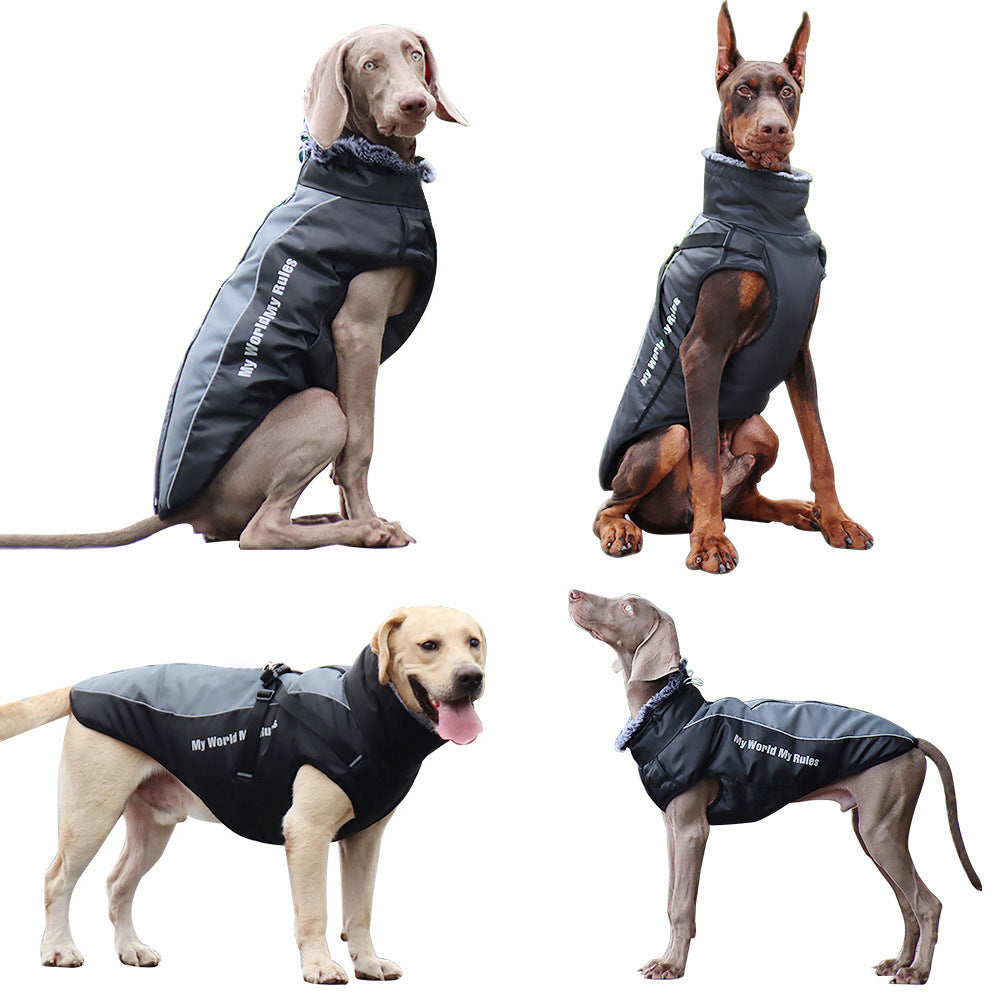 Large Reflective Dog Jacket