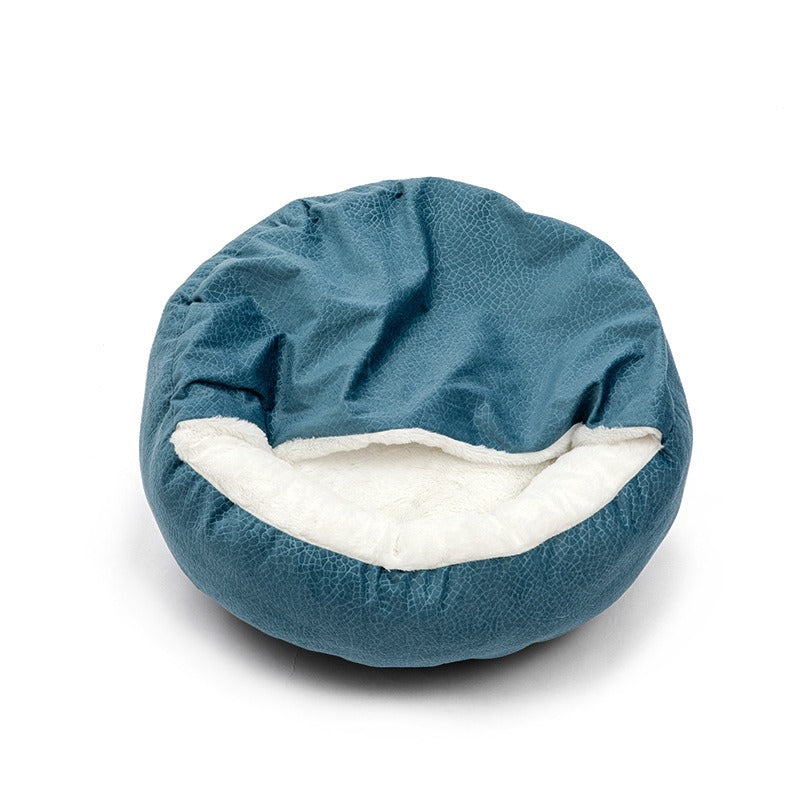 Pet Cat Dog Round Bed Plush