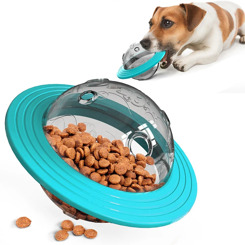 Dog  Flying Saucer Toys  Chew Leaking Slow Food Feeder