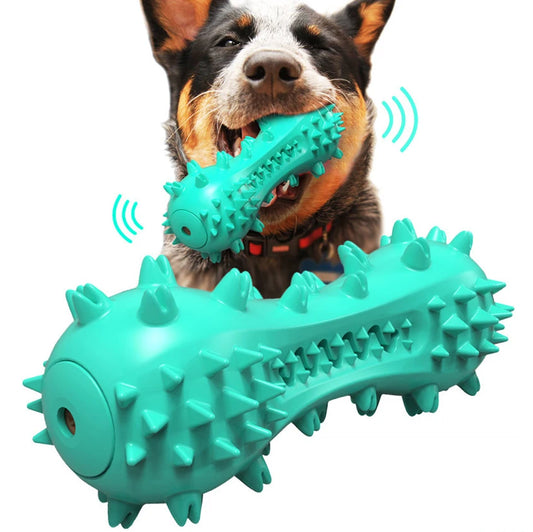 Squeaky Dumbbell Dog Chew Toy