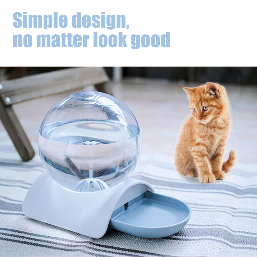 Pet Cat Dog Bubble Automatic Water Feeder