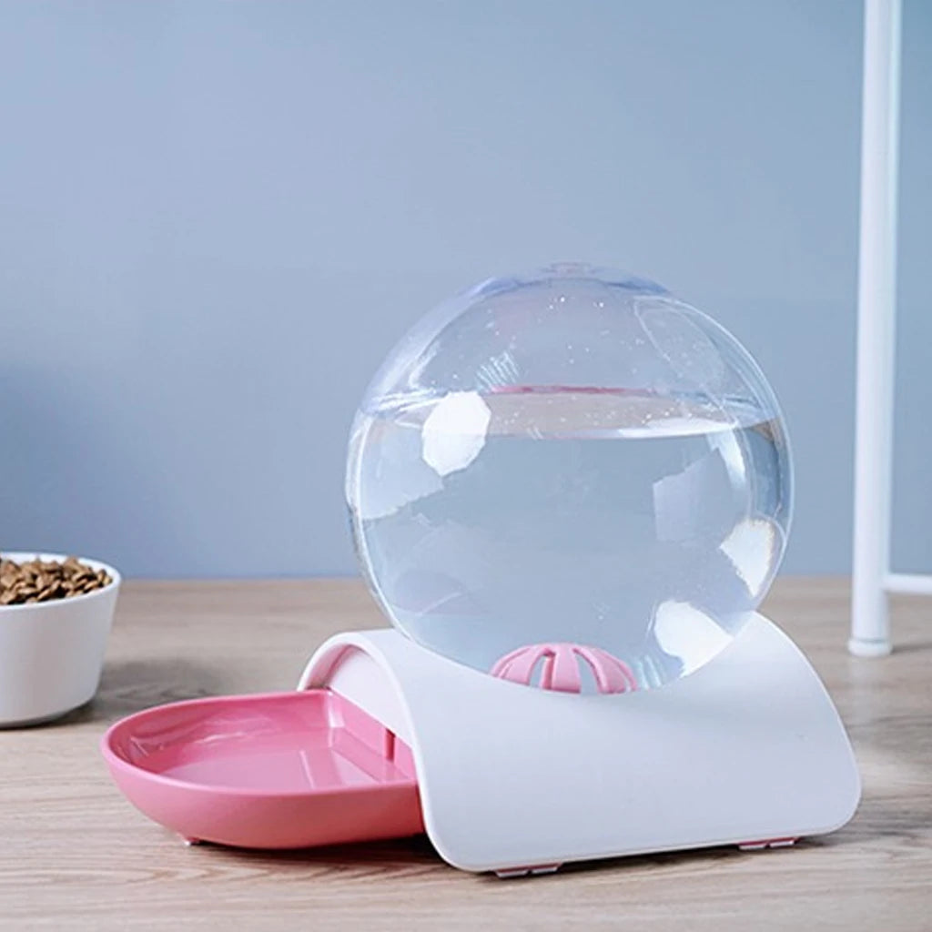 Pet Cat Dog Bubble Automatic Water Feeder