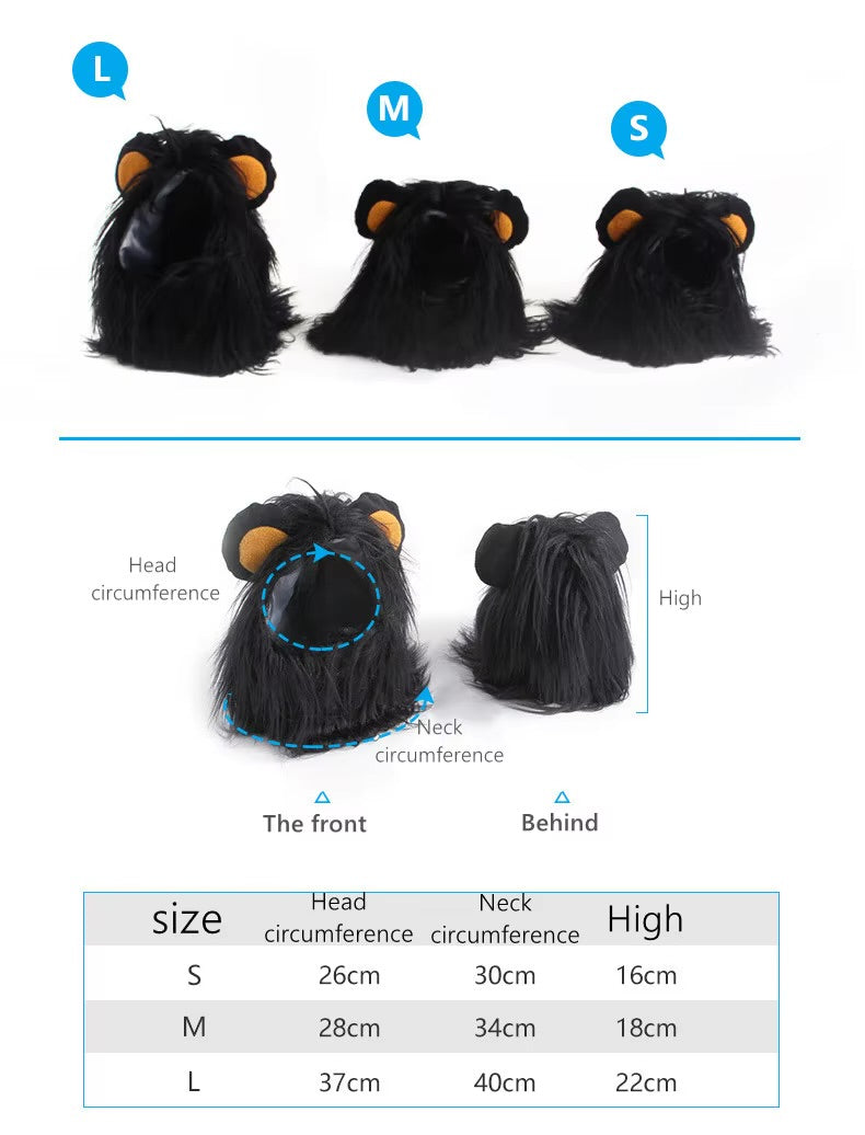 Lion Mane Costume for Dogs Cats