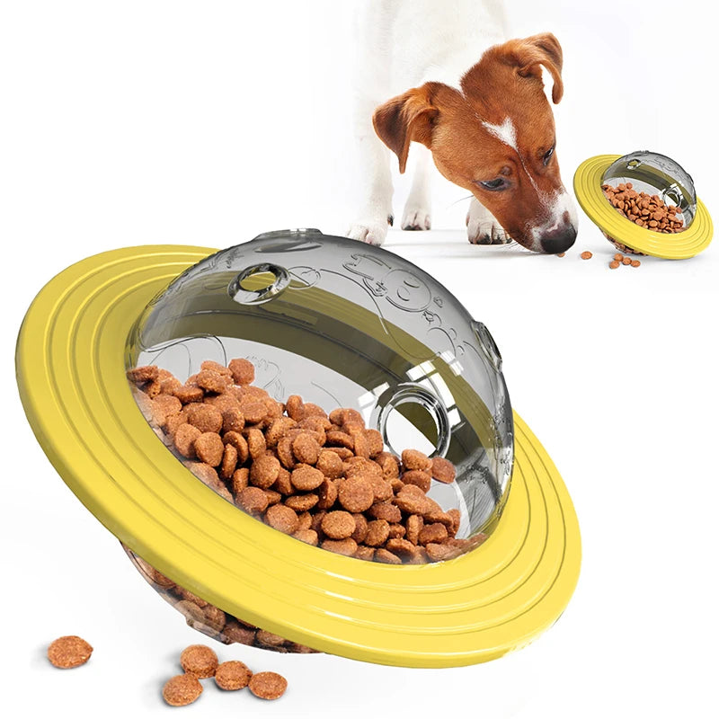 Dog  Flying Saucer Toys  Chew Leaking Slow Food Feeder